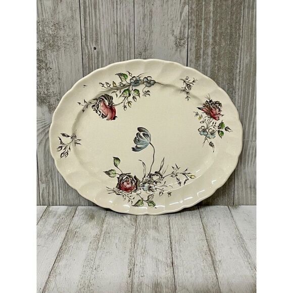 Vintage Johnson Bros Day In June Platter - Picture 1 of 3